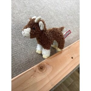 2017 Douglas Cuddle Toys Brown White cow Plush Stuffed Animal Farm 1505 7 in.